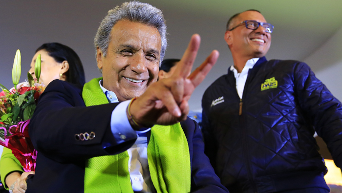 Varios usuarios en Twitter enviaron mensajes de apoyo al nuevo presidente de Ecuador y celebraron el resultado electoral.