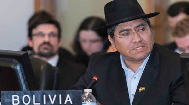 Bolivia defiende sus derechos como presidente del Consejo Permanente de la OEA, luego de la sesión del lunes convocada de forma ilegal.