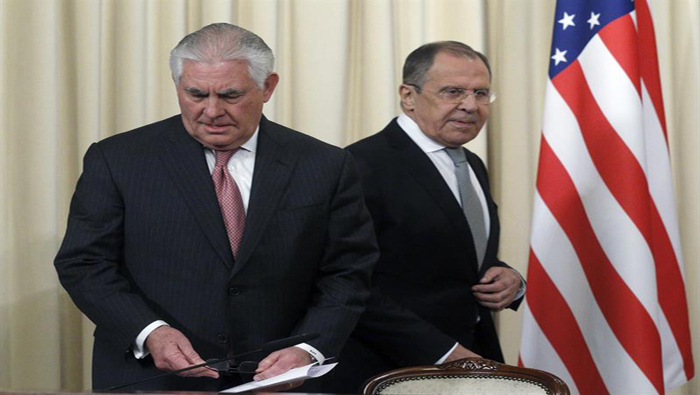 El secretario de Estado de EE.UU., Rex Tillerson, visitó Moscú por primera vez, donde estuvo reunido con Vladimir Putin y el canciller ruso.