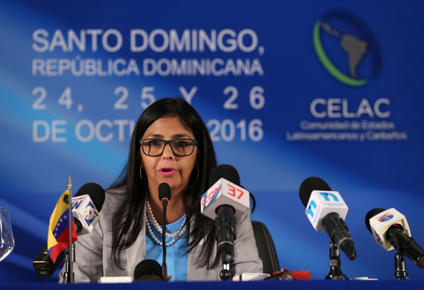 La canciller venezolana solicitó la reunión a la República de El Salvador, país que ostenta la presidencia pro tempore de la Celac.