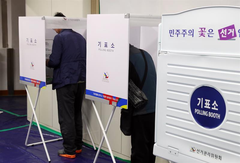 Elecciones con el mayor número de votantes en la historia de Corea del Sur.