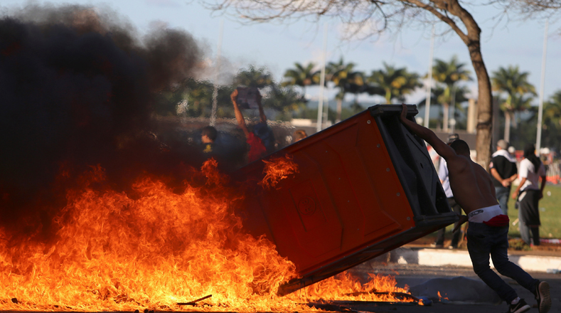 Movilización contra Temer en Brasil fue reprimida por fuerzas federales