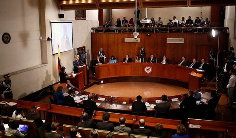 Proyectos de leyes de paz no son intocables para el Congreso de Colombia, señala Corte Constitucional.