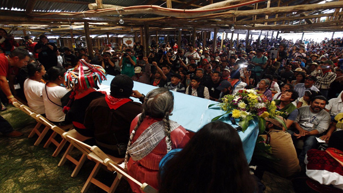 Quinto Congreso Nacional Indígena realizado el 1° de enero pasado.