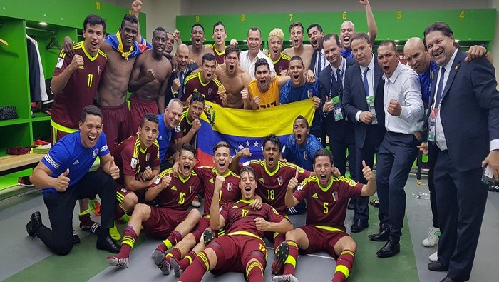 La selección venezolana, luego de vencer a Estados Unidos por 2-1, consiguió el pase para semifinales por primera vez en su historia.