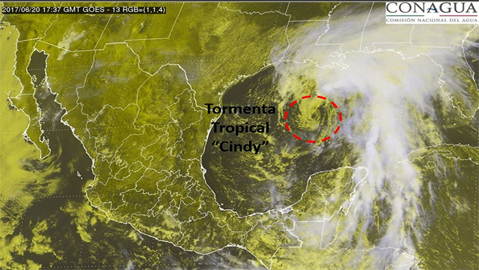 Tormenta tropical Cindy puede afectar zonas de Texas, Luisiana, Alabama, Mississippi y el extremo noroccidental de Florida.
