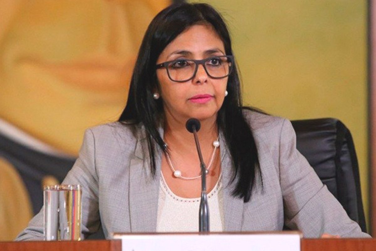 Delcy Rodríguez, ministra de Relaciones Exteriores de Venezuela.