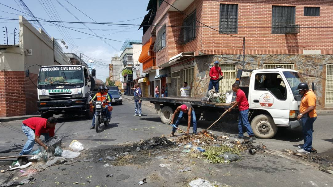 Diferentes sectores del estado Aragua se vieron afectados por un trancazo convocado por la derecha venezolana.