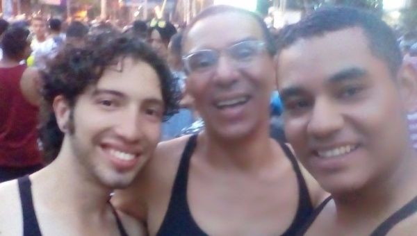 La Trieja - Victor Hugo Prada, Manuel Bermudez and Alejandro Rodriguez at Pride celebrations in Colombia