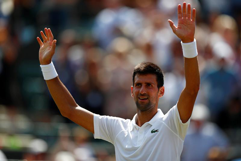 Novak Djokovic está en el primer lugar de la serie número dos del torneo de Wimbledon.