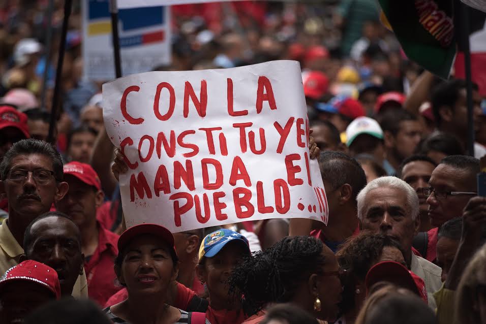 Pueblo venezolano apoya el proceso constituyente.