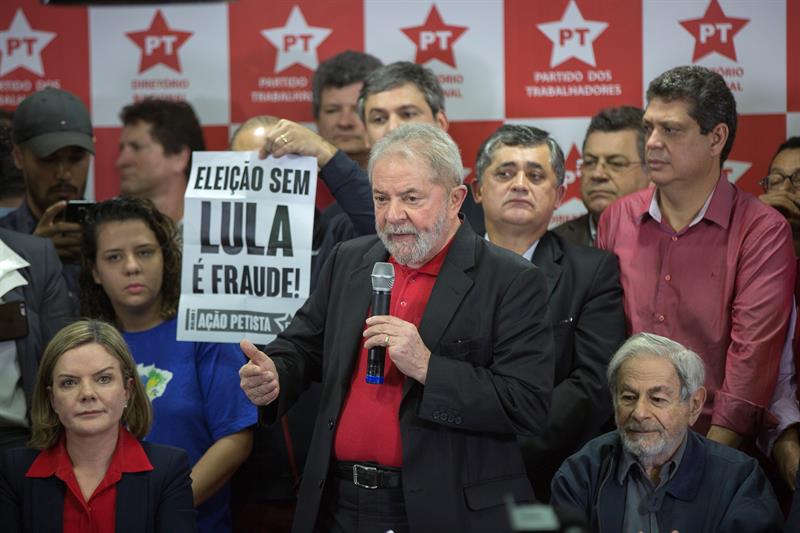 Las encuestas dan como favorito a Lula da Silva para las Presidenciales de Brasil en 2018.