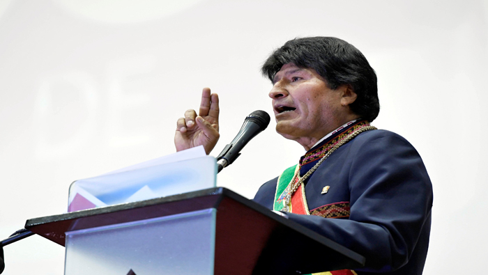 Morales aseguró que la finalidad del presidente de los EE.UU., Donald Trump, es apropiarse del petróleo.