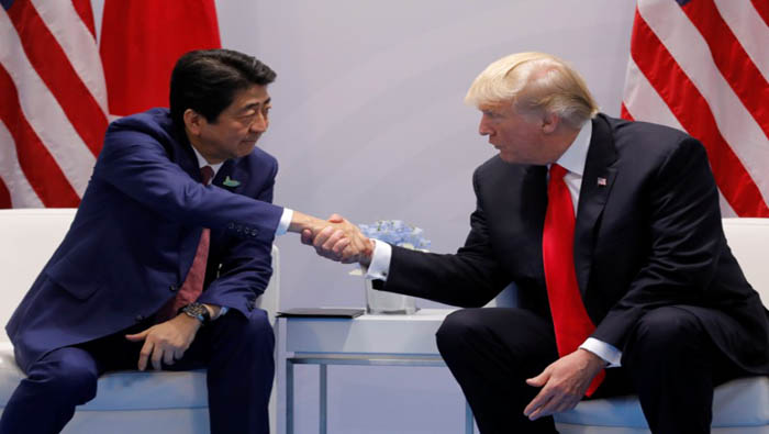 Trump (d) y Abe en su última reunión, en el marco del G20 en Alemania.