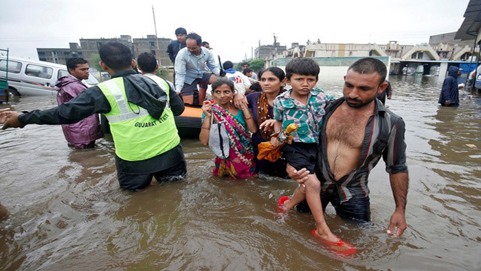 India se encuentra afectada por fuertes precipitaciones y otros incidentes meteorológicos.