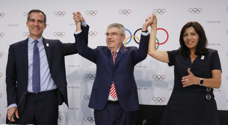 Por medio de un voto informal a mano alzada se designarán las sedes de los Juegos Olímpicos en 2024 y 2028.