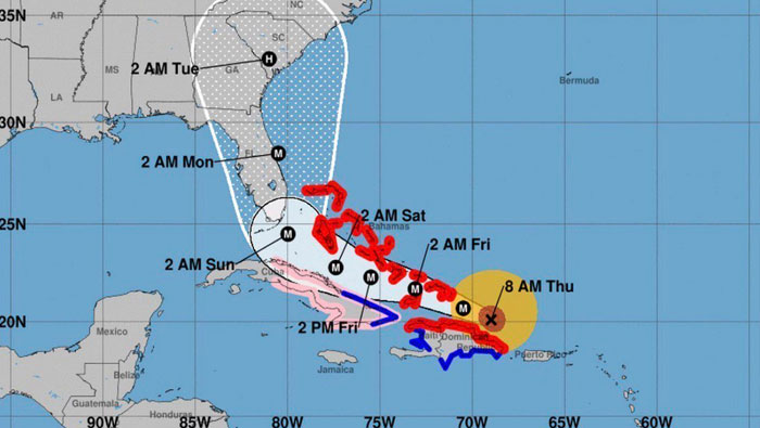 Irma llegó a alcanzar vientos sostenidos de 298 kilómetros por hora.