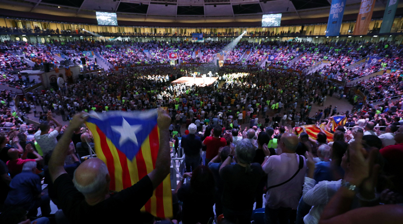 Primer acto de campaña para referendo independentista catalán