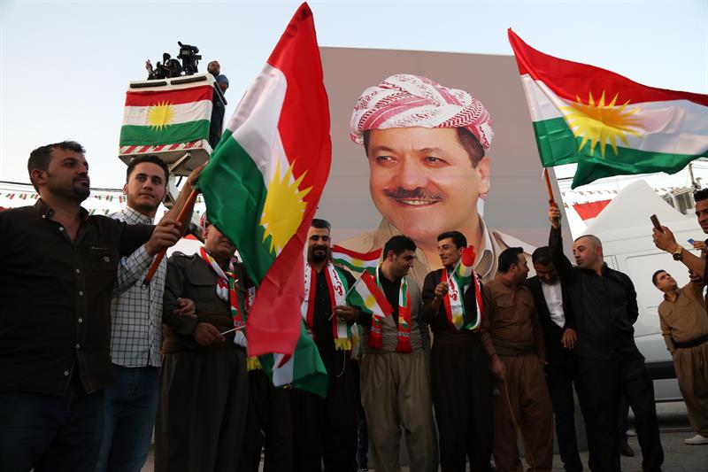 Casi 5,5 millones de kurdos iraquíes manifestaron en apoyo al referendo.