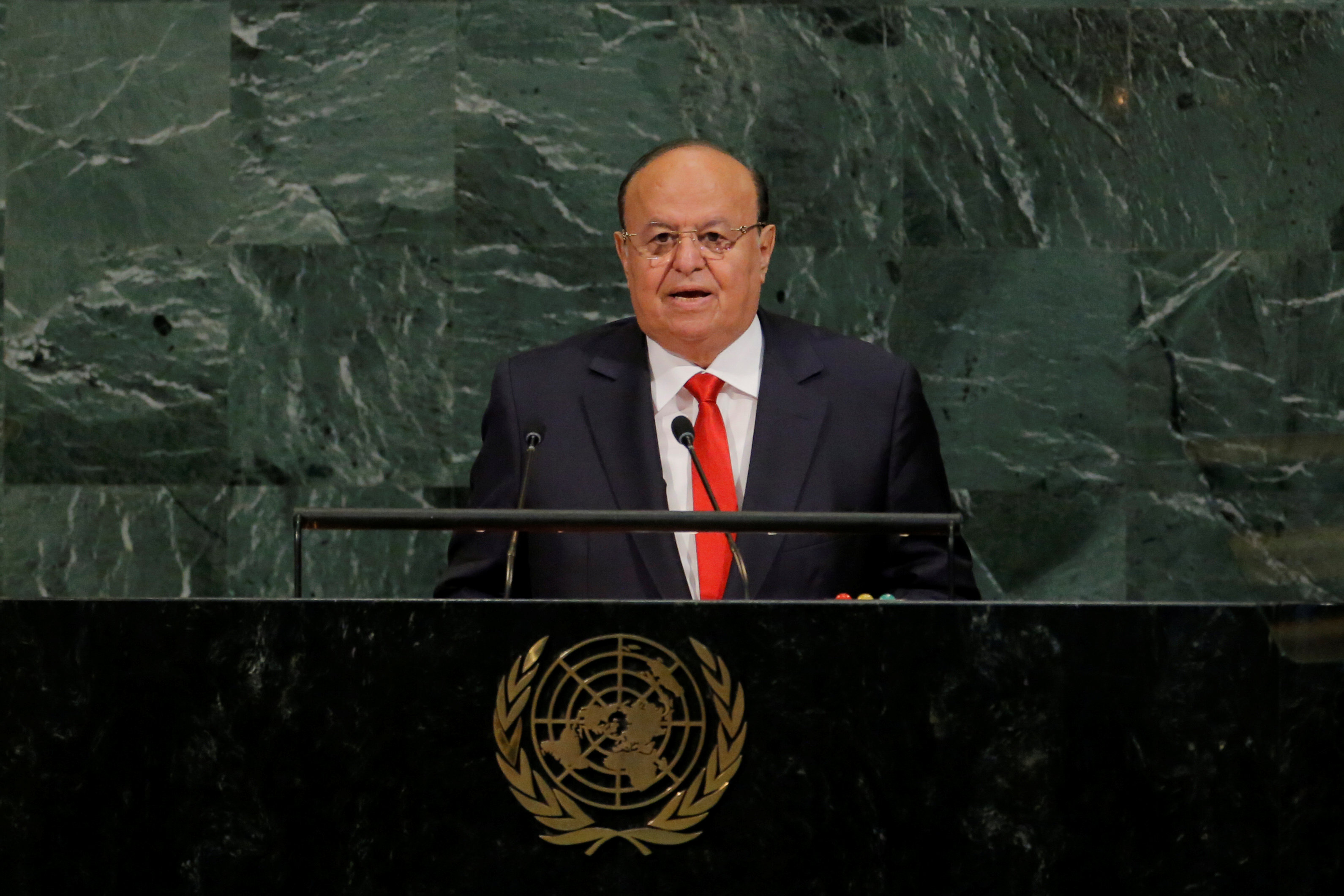 El presidente de Yemen agradeció a la ONU y a Arabia Saudita por 