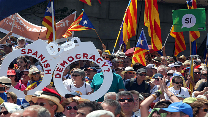 En Cataluña han hecho manifestaciones bajo el lema 