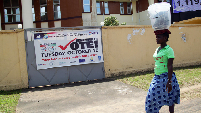 Liberia celebra este martes elecciones presidenciales para suceder a Sirleaf, en el poder desde 2005.