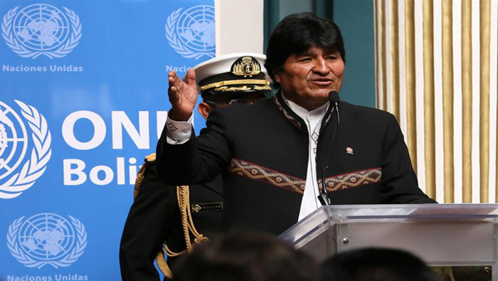 El mandatario boliviano y representantes de la ONU firmaron este martes la renovación del convenio de complementariedad 2018-2022, en el marco del Día de las Naciones Unidas.
