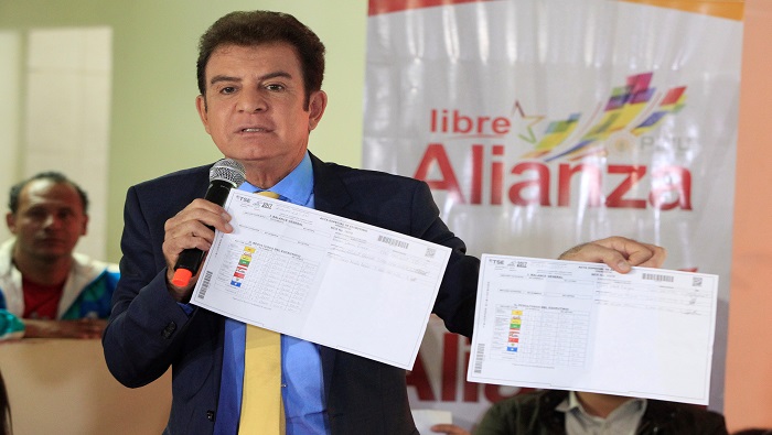 El candidato de Alianza afirmó que defenderá el voto de los hondureños.