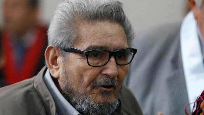 Abimael Guzmán cumple una condena de cadena perpetua desde 1992  por 