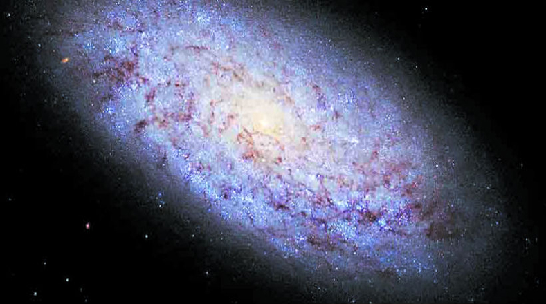 La galaxia enana NGC 5949 capturada por el Telescopio Espacial Hubble.