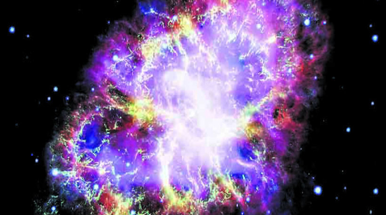Esta es la nebulosa del Cangrejo, remanente de una supernova.