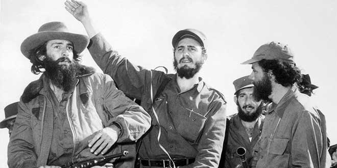 Fidel Castro, Raúl Castro, Ernesto Che Guevara, Juan Almeida y Camilo Cienfuego fueron los representantes del movimiento socialista.