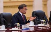 Una vez más Moon Jae-in apostó por el diálogo con Corea del Norte.