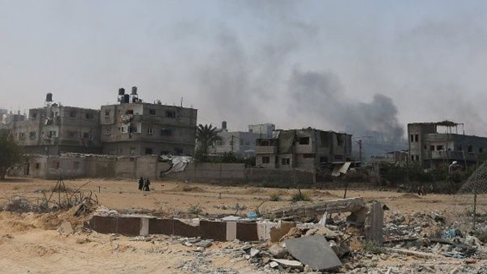 El bombardeo suscitó en la ciudad de Rafah en el sur de la Franja de Gaza.