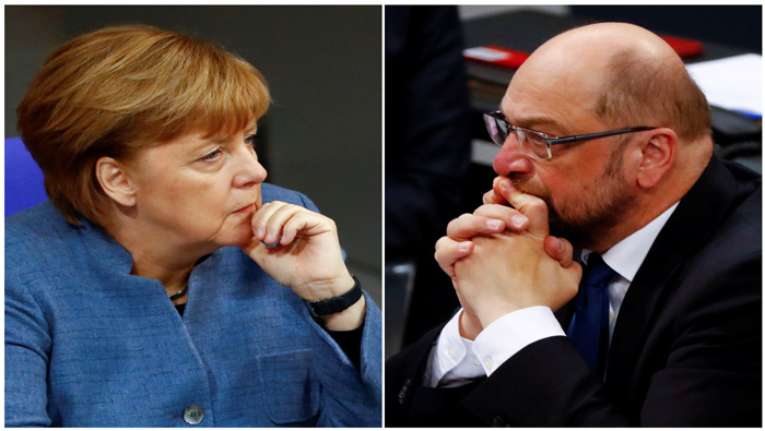 Merkel y Schulz están a punto de sellar una nueva coalición gubernamental.