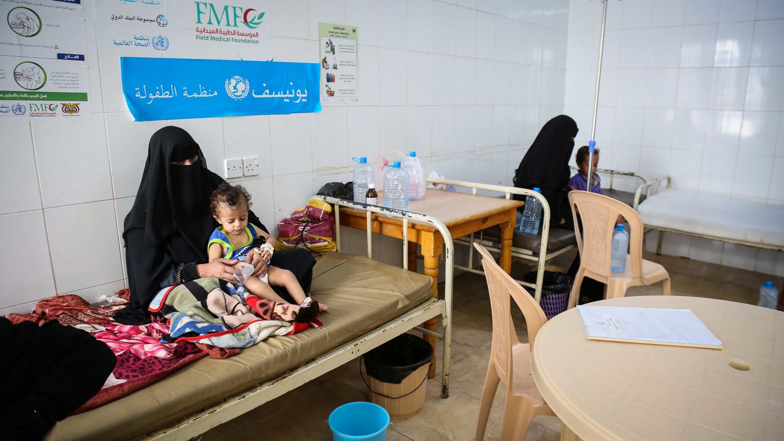 La mayoría de los niños y las familias en Yemen sobreviven de la asistencia humanitaria.