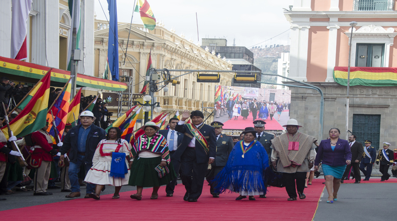 Bolivia celebra su 12° aniversario como Estado Plurinacional