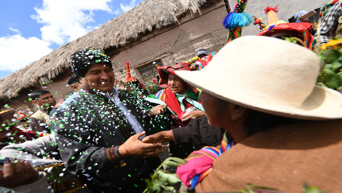 El presidente de Bolivia, Evo Morales, destaca al Carnaval de Oruro por la importancia que representa para la nación andina.
