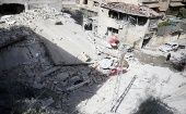 Damasco, como otras zonas sirias, quedaron seriamente dañadas.