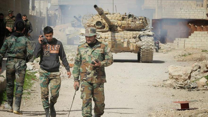 Los militares liberaron suburbios en las afueras de Damasco.