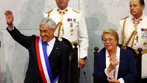 Image result for Billionaire sworn in as Chile President