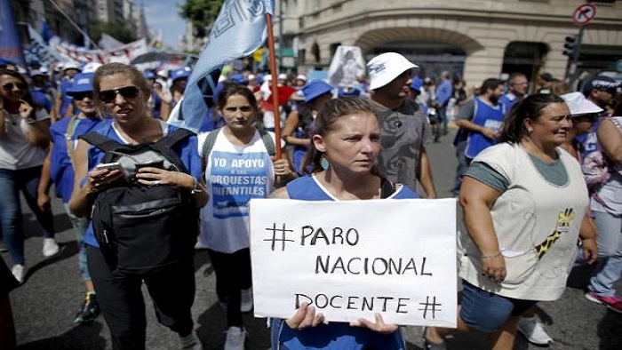 El Sindicato Argentina de Docentes Privados (Sadop) ha rechazado el fallo de la justicia argentina, que les niega participación sindical.