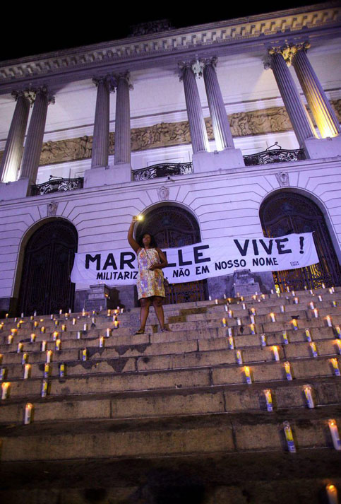 Marielle Franco recibió varios disparos el pasado 14 de marzo en el centro de Río de Janeiro junto al conductor del vehículo en el que viajaba, quien también murió.     