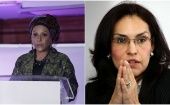 Viviane Morales (d) y Piedad Córdoba (i) han denunciado que son invisibilizadas en el ámbito político y mediático.