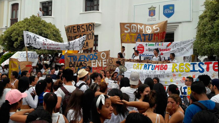En el Norte de Santander se han registrado protestas en solidaridad con el Catatumbo.