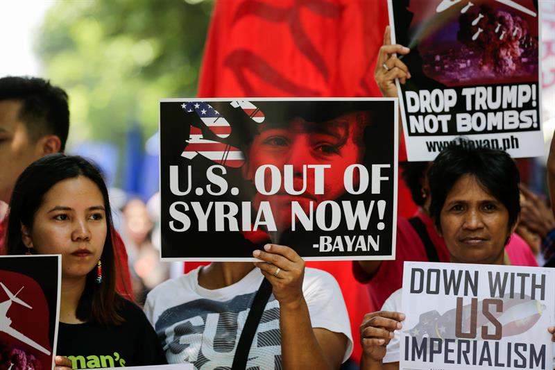 El asedio de EE.UU. a Siria ha sido rechazado en varias partes del mundo.