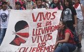 Sectores de la población mexicana se han movilizado para exigir la aparición con vida de las víctimas y justicia.