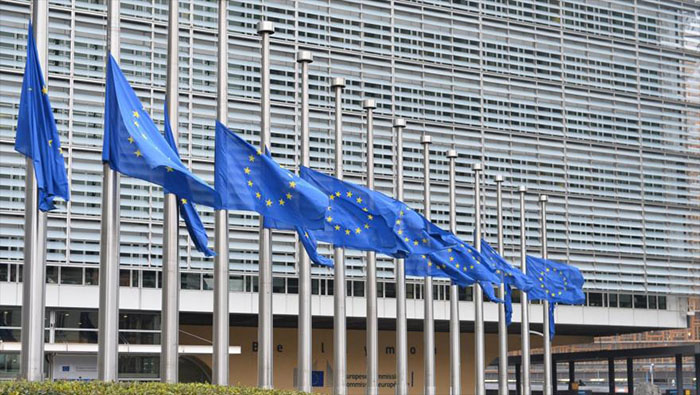 Edificio de la UE en Bruselas, capital de Belgica