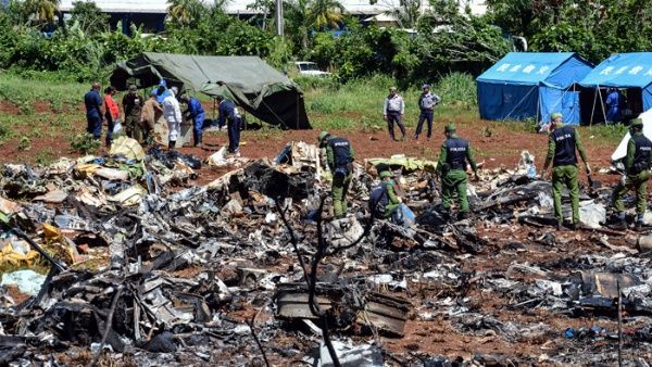 El viernes un avión de Cubana de Aviación se estrelló poco después de despegar del aeropuerto internacional José Martí en La Habana.