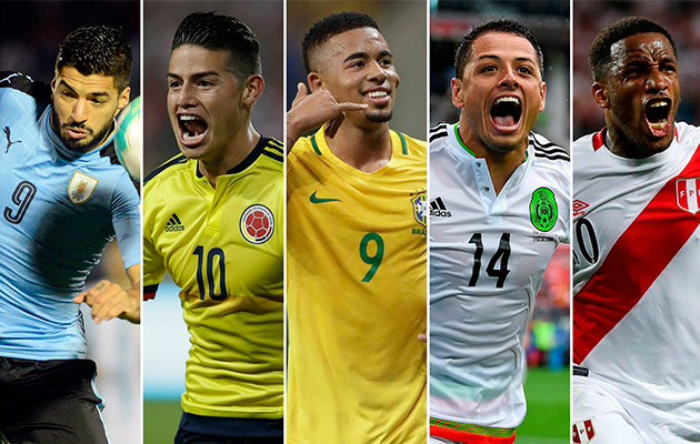 Camisetas de los latinoamericanos en la Copa del | Noticias teleSUR